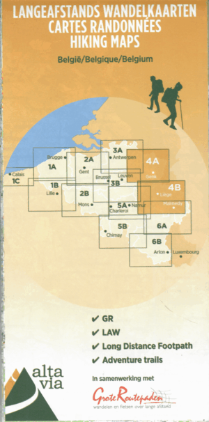 Carte Randonnées 4 GR Limbourg-Hautes Fagnes