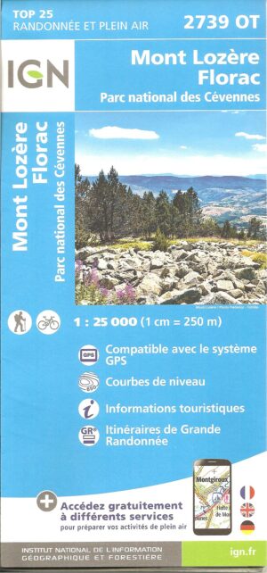 Carte 2739 OT Mont Lozère